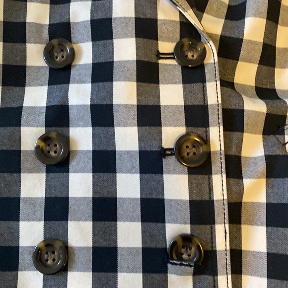 Black and white checkered double breasted swing jacket. - Picture 4 of 5